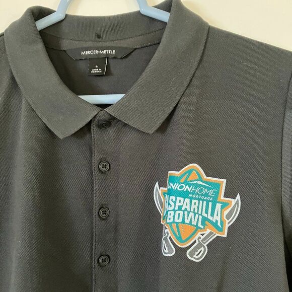 Navy Gasparilla Bowl Men's Collar Shirt Size L NWOT - Picture 1 of 4